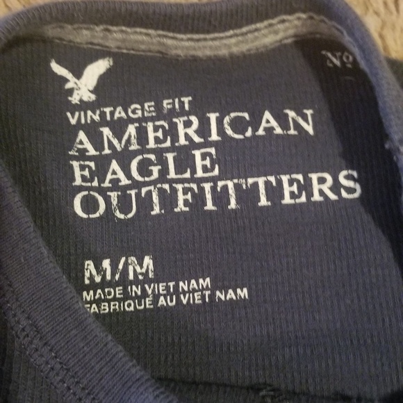 Mens American Eagle Thermal Long Sleeve Tee - Picture 2 of 2